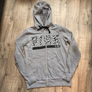 Victoria’s Secret PINK leopard zip up jacket